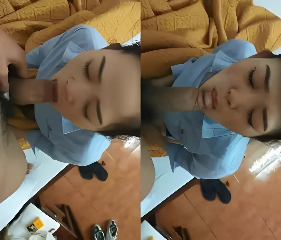 Ang accountant ng kumpanya ng tabako ay madamdamin na sumisipsip